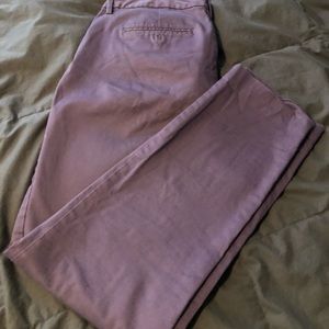 Purple ankle length pants